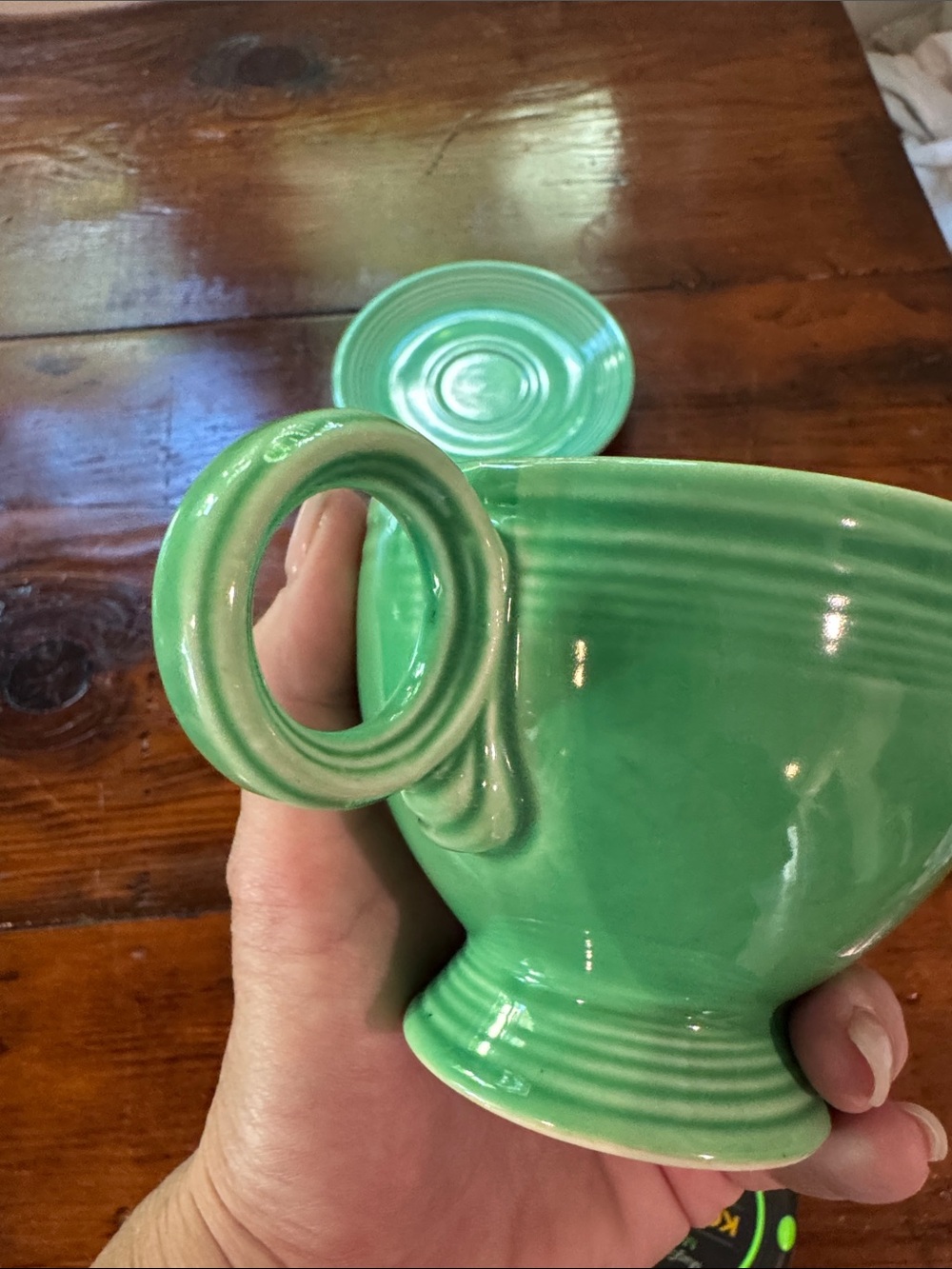 Fiestaware creamer and plate set - Picture 9 of 9